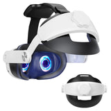 Geekria Comfort Head Strap Compatible with Meta Quest 3, Detachable Elite Strap Replacement for Enhanced Support and Gaming Immersion in VR, Ergonomic Adjustable Durable Head Strap VR Accessories