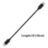 Geekria Type-C Speakers Charger Cable Compatible with Sony SRS-XB100, SRS-XB13, SRS-XB23, SRS-XB33, SRS-XB43, LSPX-S3, USB-C Replacement Power Charging Cord (1ft/30cm 2 Pack)