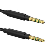 Geekria Audio Cable Compatible with Beats Studio Pro, Solo 4, Solo 3, Solo HD, Studio 3, Studio 2, Studio, Mixr, Pro Headphones Cable, 1/8" (3.5mm) to 3.5mm Replacement Stereo Cord (4 ft /1.2 m)