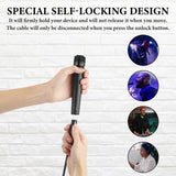 Geekria for Creators 6.35MM (1/4 Inch) to XLR Female Microphone Cable 10 ft / 3 M, Compatible with Shure MV7X, SM57, SM7B, PGA48-QTR, PGA58-QTR, BETA 58A Balanced Mic Cord (Black)