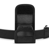 Geekria Earbuds Pouch with Belt Loop Compatible with Soundcore Liberty 4 NC, Aero Fit 2, P40i, P30i, Protective Case Cover with Clip Holder for Bag Strap (Black)