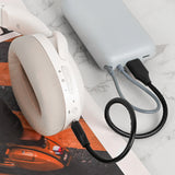 Geekria USB Headphones Short Charger Cable Compatible with Edifier LolliClip AI, ES850NB, Hecate G2, W820NB Plus, WH950NB/ 700NB, W830NB, USB Replacement Power Charging Cord (1ft/30cm)