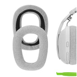 Geekria Comfort Mesh Fabric Replacement Ear Pads for Logitech Zone Vibe 100 Headphones Ear Cushions, Headset Earpads, Ear Cups Cover Repair Parts (Grey)