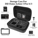 Geekria Carrying Case Compatible with DJI Osmo Action 5 Pro, 4, 3 Camera Protective Case, Hard Shell Travel Storage Bag with Cable Storage for Action5 Pro Accessories (Dark Grey)