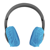 Geekria 100 Pairs Disposable Headphones Ear Cover for On-Ear Headset Earcup, Stretchable Sanitary Ear Pads Cover, Hygienic Ear Cushion Protector (S / Blue)