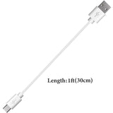 Geekria USB Headphones Short Charger Cable Compatible with Beats Studio 3/2/1, Solo3 Solo2, Micro-USB Replacement Power Charging Cord (1 ft / 30 cm 2 Pack)