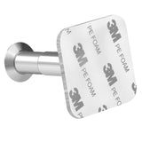 Geekria Extensible Headphone Wall Mount, Stainless Steel Stick-On with 3M Adhesive Hooks Under Desk, Dual Headset Wall Mount for All Headphones