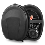 Geekria Shield Headphones Case Compatible with Grado SR325e, SR225x, SR125, SR80, SR60, RS2, RS1, PS2000e Case, Replacement Hard Shell Travel Carrying Bag with Cable Storage (Black)