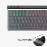 Geekria Tenkeyless TKL Keyboard Dust Cover, Clear Acrylic Keypads Cover for 80% Compact 87 Key Computer Mechanical Gaming Keyboard