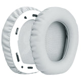 Geekria QuickFit Replacement Ear Pads for JBL Quantum 100 Headphones Ear Cushions, Repair Parts (Light Grey)
