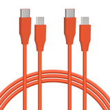 Geekria USB Headphones Charger Cable Compatible with JBL Live 500BT/50BTNC, TUNE 750BTNC/600BTNC, USB-C to Micro-USB Replacement Power Charging Cord (4ft/120cm 2 Pack)
