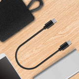 Geekria Type C Speakers Short Charger Cable Compatible with JBL GO 4, CLIP5, Flip 7/6/5, Pulse 5/4, Charge 6/4, USB-C to USB-C Replacement Power Charging Cord (1ft/30cm 2Pack)