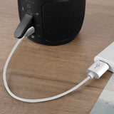 Geekria USB Speakers Short Charger Cable Compatible with JBL GO2, Flip4, Flip3, Charge2+, Charge3, Pulse3, Boombox, USB Replacement Power Charging Cord (1 ft / 30 cm 2 Pack)