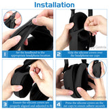 Geekria Silicone Earpads Cover Compatible with Sony WH-1000XM5, WH1000XM5 Wireless Headphones, Ear Cups Cover / Ear Cushions Cover Sweatproof & Easily Washable (Blue)