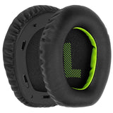 Geekria QuickFit Replacement Ear Pads for JBL Quantum 100, Q 100 Headphones Ear Cushions, Headset Earpads, Ear Cups Repair Parts (Black Green)