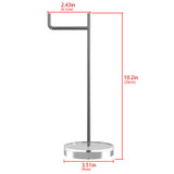 Geekria Acrylic Aluminum Headphones Stand for On-Ear Headphones, Gaming Headset Holder, Desk Display Hanger Compatible with Bose QC35, Sony WH-1000XM6, WH-1000XM5, WH-1000XM4 (Clear)