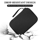 Geekria Carrying Case for Insta360 X5, Hard Shell Travel Storage Case Compatible with Insta360 X5, X4, Water-Resistance Protective Hard with Cable Storage, Camera Accessories (Dark Grey)