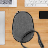 Geekria Shield Headphone Case Compatible with MUSE 2, MUSE, The Brain Sensing Headband Case, Replacement Hard Shell Travel Carrying Bag with Cable Storage (Dark Grey)