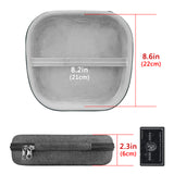 Geekria Shield Headphones Case, Compatible with AirPods Max Headphones Case, Replacement Hard Shell Travel Carrying Bag with Room for Smart Case and Accessories Storage (Dark Grey)
