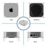 Geekria Clear Acrylic Desktop Computer Host Dust Cover, Protective Stand Compatible with Apple 2024 Mac Mini M4 / Mini M4 Pro - Accessories (Clear)