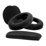 Geekria Earpad + Headband Compatible with Sennheiser HD598, HD598SE, HD598CS, HD515, HD555, HD595, HD518 Headphone Ear Pad + Headband / Ear Cushion + Headband / Repair Parts Suit (Velour/Black)