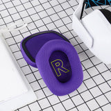Geekria Comfort Mesh Fabric Replacement Ear Pads for Logitech G733, G535, G335 Headphones Ear Cushions, Repair Parts with Video Guide (Purple)