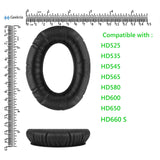 Geekria QuickFit Replacement Ear Pads for Sennheiser HD525, HD535, HD545, HD565, HD580, HD600, HD650, HD660 S Headphones Ear Cushions, Headset Earpads, Ear Cups Cover Repair Parts (Black)