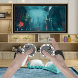 Geekria Silicone Controller Cover Compatible with Meta Quest 3, Anti-Throw Handle Sleeve Gaming Accessories, VR Hand Grips Unibody Design with Adjustable Knuckle Strap (Black/1 Pair)