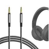 Geekria Braided Nylon Audio Cable Compatible with Beats Solo 4/3, Executive, Pro, Mixr Headphones, 1/8" (3.5mm) to 3.5mm Replacement Stereo Cord (4ft/1.2m)