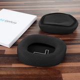 Geekria Comfort Mesh Fabric Replacement Ear Pads for Logitech G733, G535, G335 Headphones Ear Cushions, Repair Parts with Video Guide (Black)