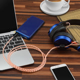 Geekria Apollo Single Crystal Copper Upgrade Audio Cable Compatible with Sennheiser HD25 HD25-C Headphones, 2.5mm Replacement Headphones Cord for Hi-Resolution Audiophile, HiFi Headset (5ft/1.5m)