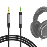 Geekria Audio Cable Compatible with Sennheiser HD 620S/599SE/599/560S/400PRO, HD598SE/SR Headphones Cable, 3.5mm to 2.5mm Braided Nylon Replacement Cord (Black 4ft / 1.2 m)