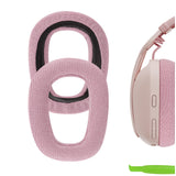 Geekria Comfort Mesh Fabric Replacement Ear Pads for Logitech Zone Vibe 100 Headphones Ear Cushions, Headset Earpads, Ear Cups Cover Repair Parts (Pink)