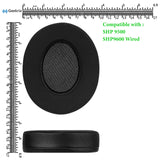 Geekria Sport Cooling-Gel Replacement Ear Pads for Philips SHP9500, SHP9500S, SHP9600 Headphones Ear Cushions, Headset Earpads, Ear Cups Cover Repair Parts (Black)