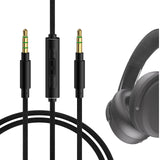 Geekria Audio Cable with Mic Compatible with Skullcandy Crusher ANC2, Hesh3, Headphones Cable, 1/8" 3.5mm Braided Nylon Replacement Stereo Cord with Inline Microphone and Volume Control (4ft/1.2m)