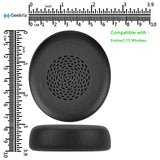 Geekria QuickFit Replacement Ear Pads for Jabra Evolve2 75 Wireless Headphones Ear Cushions, Headset Earpads, Ear Cups Cover Repair Parts (Black)
