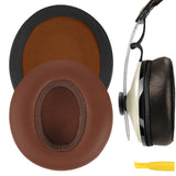 Geekria QuickFit Replacement Ear Pads for Sennheiser Momentum Over-Ear Headphones Ear Cushions, Headset Earpads, Ear Cups Cover Repair Parts (Brown)