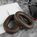 Geekria QuickFit Replacement Ear Pads for Sony MDR-1R, MDR-1RMK2 Headphones Ear Cushions, Headset Earpads, Ear Cups Cover Repair Parts (Brown)