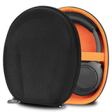 Geekria Shield Headphones Case Compatible with Audio-Technica ATH-ANC7B, ATH-ANC27X, ATH-ANC27, ATH-ANC9, ATH-SR30BT, Replacement Hard Shell Travel Carrying Bag with Cable Storage (Black)