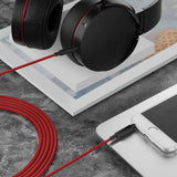 Geekria Audio Cable with Mic Compatible with Sony WH-ULT900N WH-1000XM5 WH-XB920N WH-XB910N Headphones Cable, 1/8" (3.5mm) to 3.5mm Replacement Stereo Cord with Inline Microphone (4 ft/1.2 m)