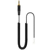 Geekria Audio Cable Replacement Compatible with Sony MDR-7506 7509 V6 V600 V700 V900 Headphones Coiled Repair Cable / Spring Replacement Cord (Black 3.8ft)