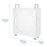 Geekria Chassis Stand, Acrylic Computer Case Holder, Compatible with Apple 2024 Mac Mini M4 / M4 Pro Mount, Desktop Accessories, Optimized heat dissipation (Frosted)