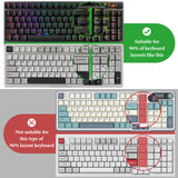 Geekria 90%-96% Keyboard Case, Hard Shell Travel Carrying Bag for 100 Keys Computer Mechanical Portable Keyboard, Compatible with AULA F99, EPOMAKER TH98 96%, Keychron K4/ K4 Pro/ V5/ Q5