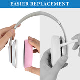 Geekria SNAP Magnetic Ear Pads for Beats Studio3 Wireless, Studio 2 Wireless, Studio 2 Wired Series Easy Switch Ear Cushions, Exchange Earpads in Seconds (Pink Protein Leather, 1 Pair)