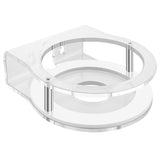 Geekria Acrylic Wall Mount Compatible with Amazon Echo Dot 3th Gen, 4th Gen, 5th Gen with LED Clock & Alexa, Speaker Stand Stable Protector (Clear)