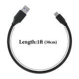 Geekria USB Headphones Short Charger Cable Compatible with Edifier LolliClip AI, ES850NB, Hecate G2, W820NB Plus, WH950NB/ 700NB, W830NB, USB Replacement Power Charging Cord (1ft/30cm)
