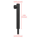 Geekria for Creators Microphone Boom Arm Extension Tube, Mic Stand Extension Riser, Microphone Stand Extension Adapter, 16CM Aluminum Alloy Heightening Straight Rod for Mic Boom Arm (Black)