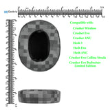 Geekria QuickFit Replacement Ear Pads Compatible with Skullcandy Crusher Wireless/EVO/ANC, Hesh 3/EVO/ANC, Venue ANC Headphones, Ear Cushions (MC Stone)