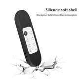 Geekria Chromecast Cover Compatible with Google TV HD 2022 Remote Control - Lightweight Non-Slip Shock Resistant Silicone Cover for Google TV 4K 2020 Remote Control with Lanyard (Black)