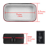 Geekria Shield Speaker Case Compatible with MARSHALL EMBERTON Case Cover, Replacement Hard Shell Portable Speaker Protective Carrying Bag with Cable Storage Keychain Hook (Black)